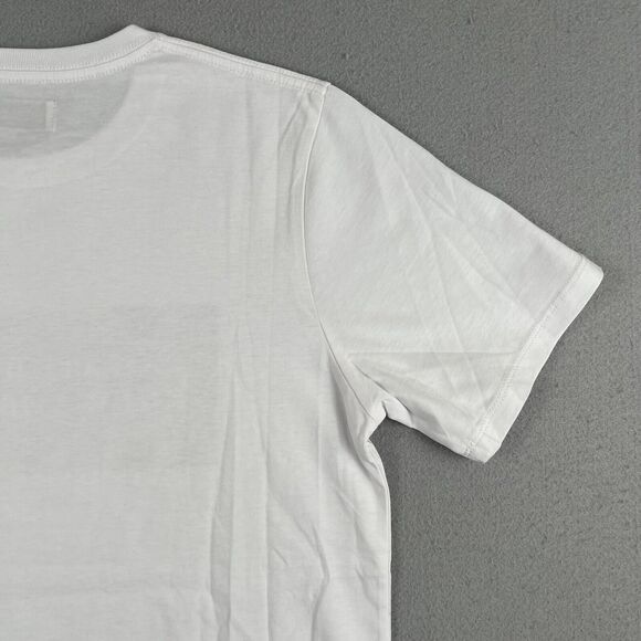 NWT Saturdays NYC White Mosaic Block Short Sleeve Crew Neck Shirt Men’s Size S - Picture 15 of 16